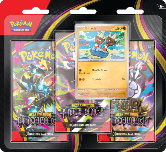 Pokemon: ME5 Pitch Black 3-Pack Blister (Ennakkomyynti)