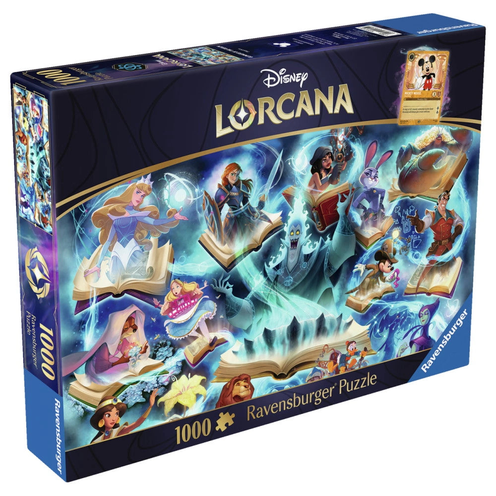 Disney Lorcana Jigsaw Puzzle Glimmers of the Realm: Sapphire (1000 pieces)