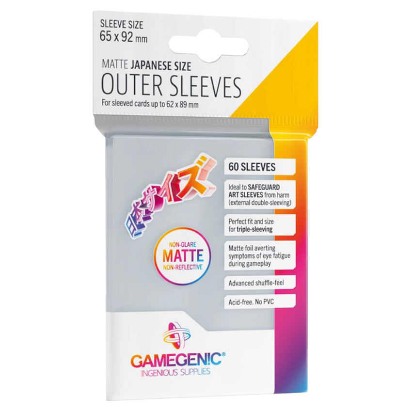 Gamegenic - Outer Sleeves Matte Japanese Size (60 Sleeves)