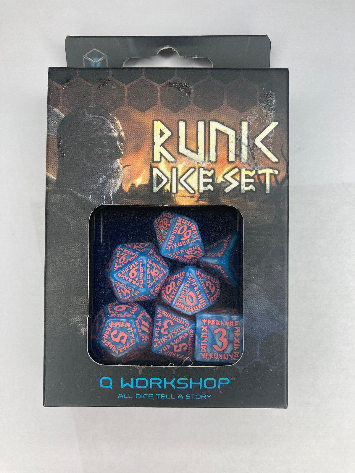 Runic Glacier & Pink Dice Set