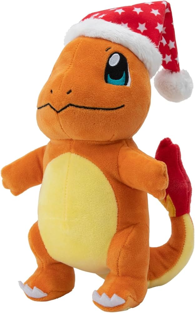 Pokémon Plush Figure Winter Charmander with Christmas Hat 20 cm