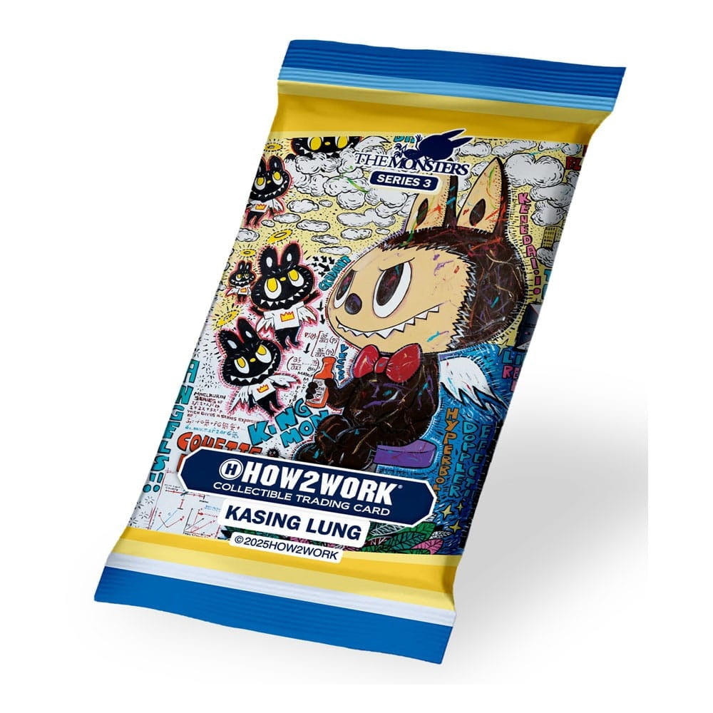 How2work Labubu Collectible Chrome Trading Cards The Monsters Series 3 Booster