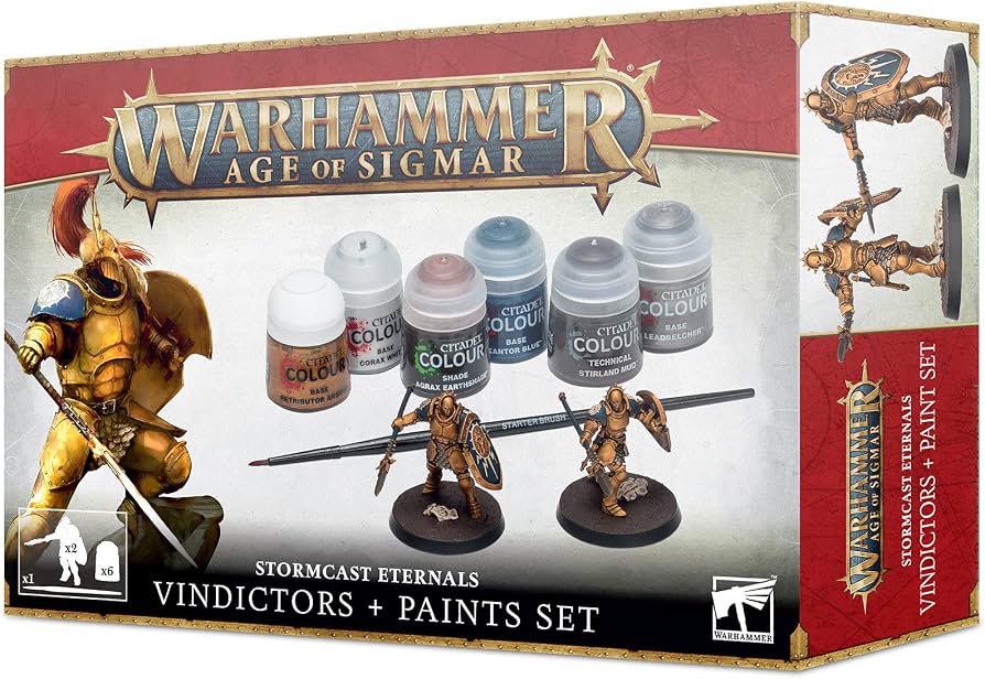 Warhammer Age of Sigmar: Stormcast Eternals Vindictors + Paint Set