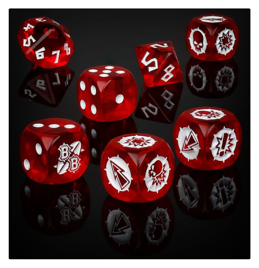 Blood Bowl Dice Set "Imperial Nobility Team Dice Set"