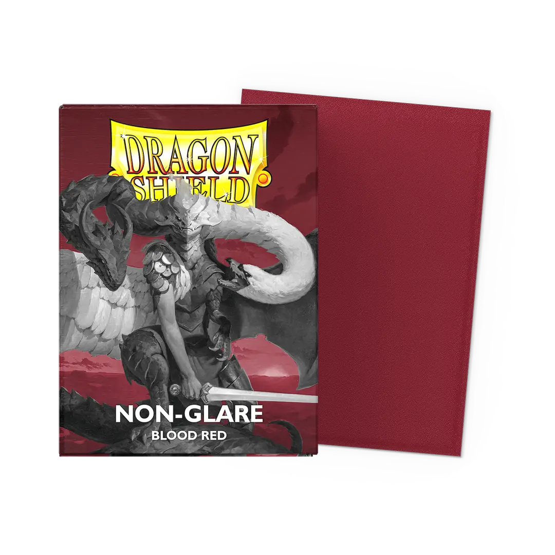 Dragon Shield Matte Non-Glare Sleeves: Blood Red