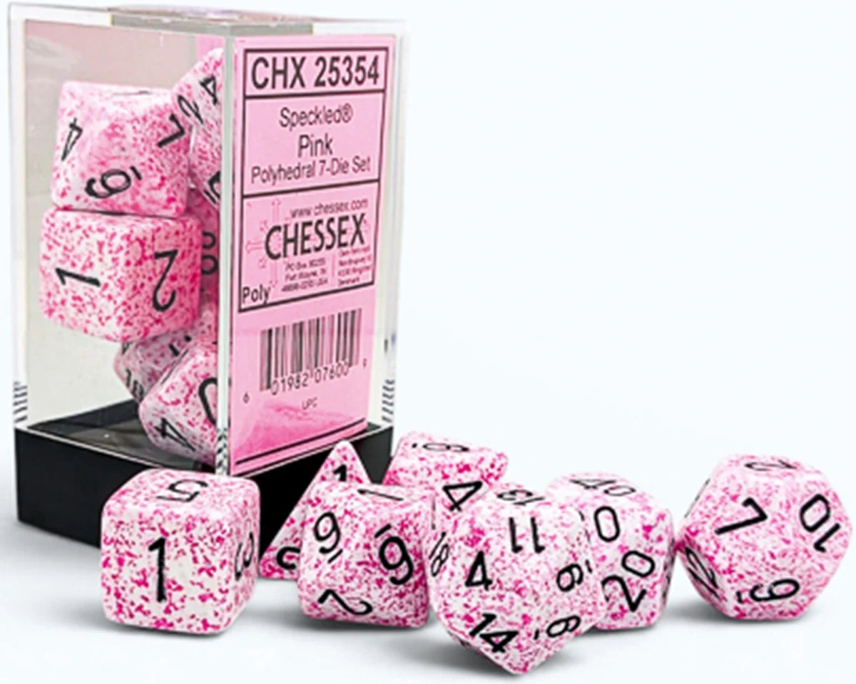 Chessex Polyhedral 7-Die Set - Speckled Pink