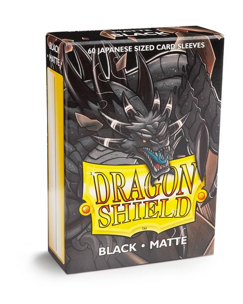 Dragon Shield: Japanese Size Black Matte