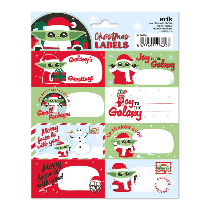 Star Wars Self-Adhesive Labels Christmas