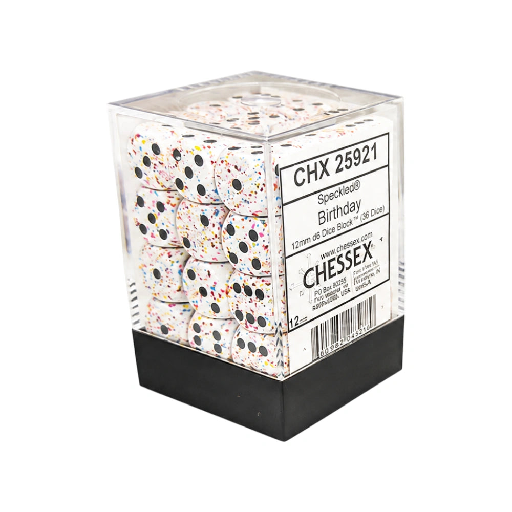 Chessex: Speckled® 12mm d6 Birthday Dice Block™ (36 dice)