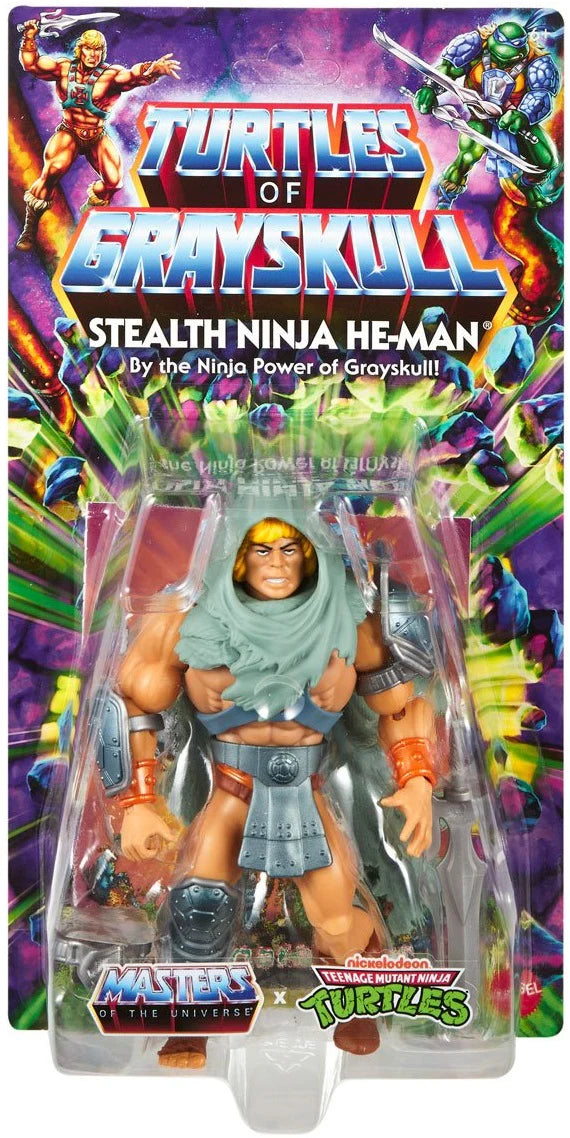 MOTU x TMNT: Turtles of Grayskull Action Figure Stealth He-Man 14 cm