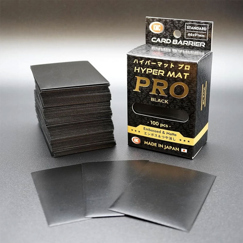 KMC Standard Sleeves: Hyper MAT PRO Black (100 Sleeves)