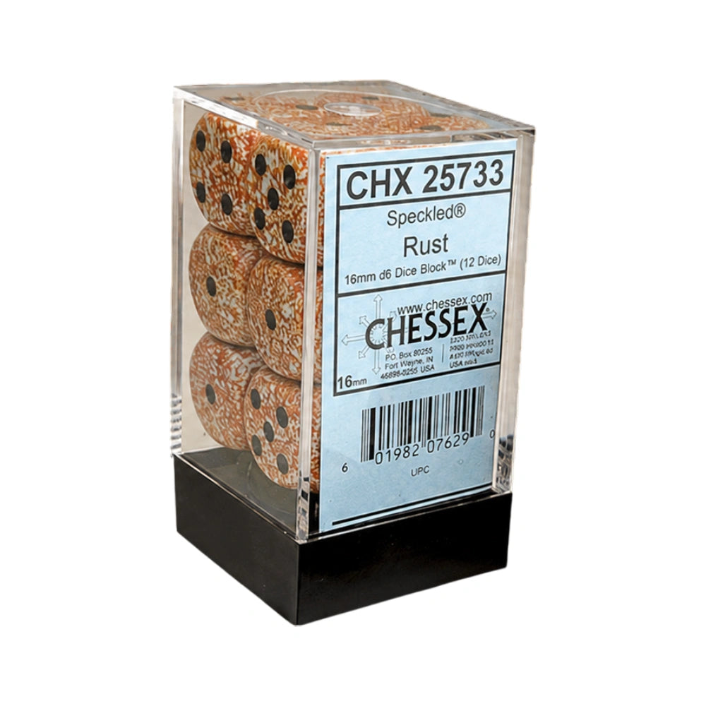 Speckled® 16mm d6 Rust Dice Block™ (12 dice)