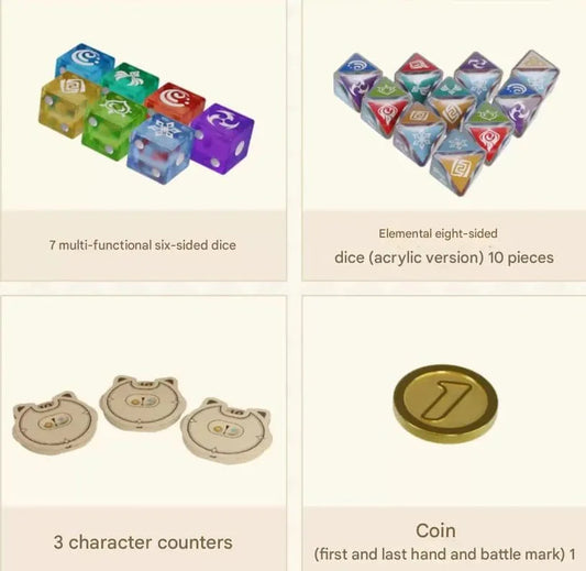 Genshin Impact Trading Card Game: Accessory & Dice Set *Chinese Version*