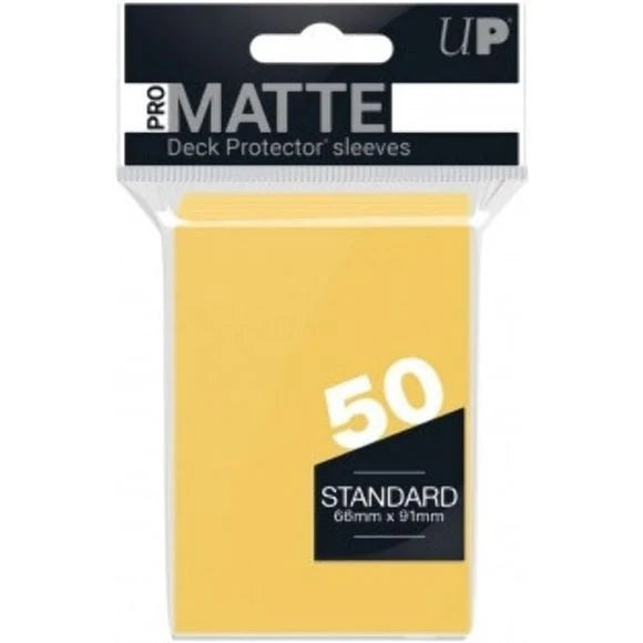 Ultra Pro: Standard Sleeves Pro Matte Non Glare - Yellow