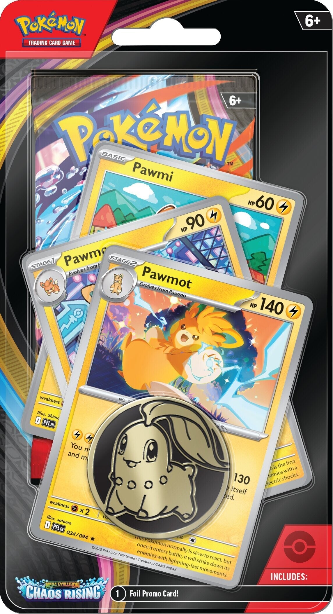 Pokemon: Chaos Rising Premium Checklane Blister: Pawmot