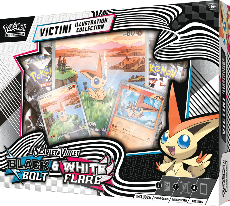 Pokemon: Black Bolt & White Flare Unova Victini Illustration Collection