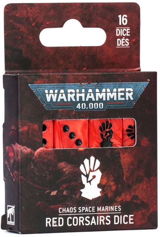 Chaos Space Marines: Red Corsairs Dice