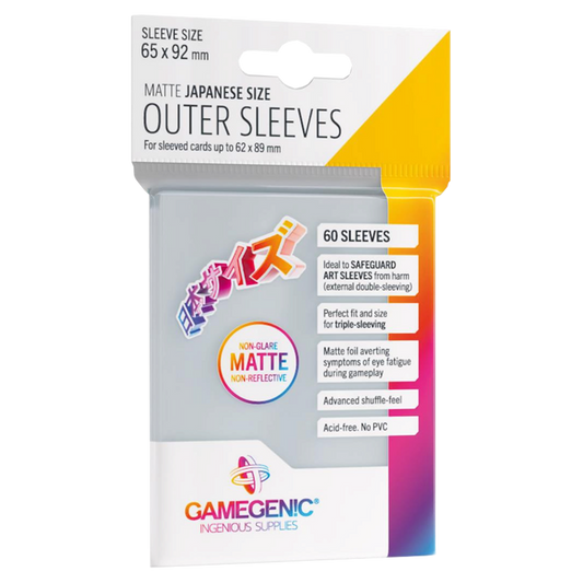 Gamegenic - Outer Sleeves Matte Japanese Size (60 Sleeves)