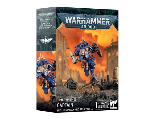 Space Marines: Captain with Jump Pack and Relic Shield