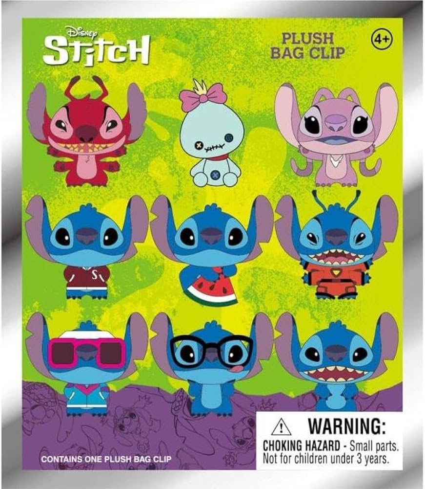 Lilo & Stitch Plush Bag Clips Stitch (Random)