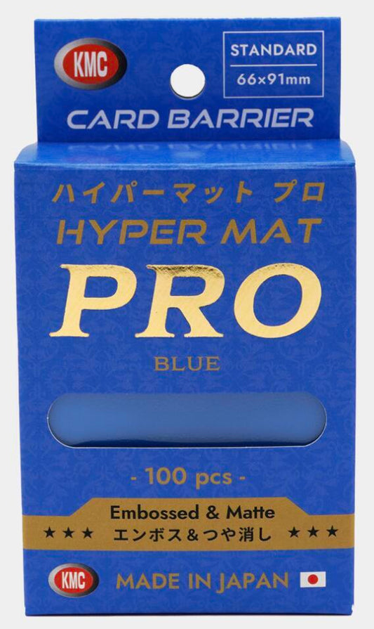 KMC Standard Sleeves: Hyper MAT PRO Blue (100 Sleeves)