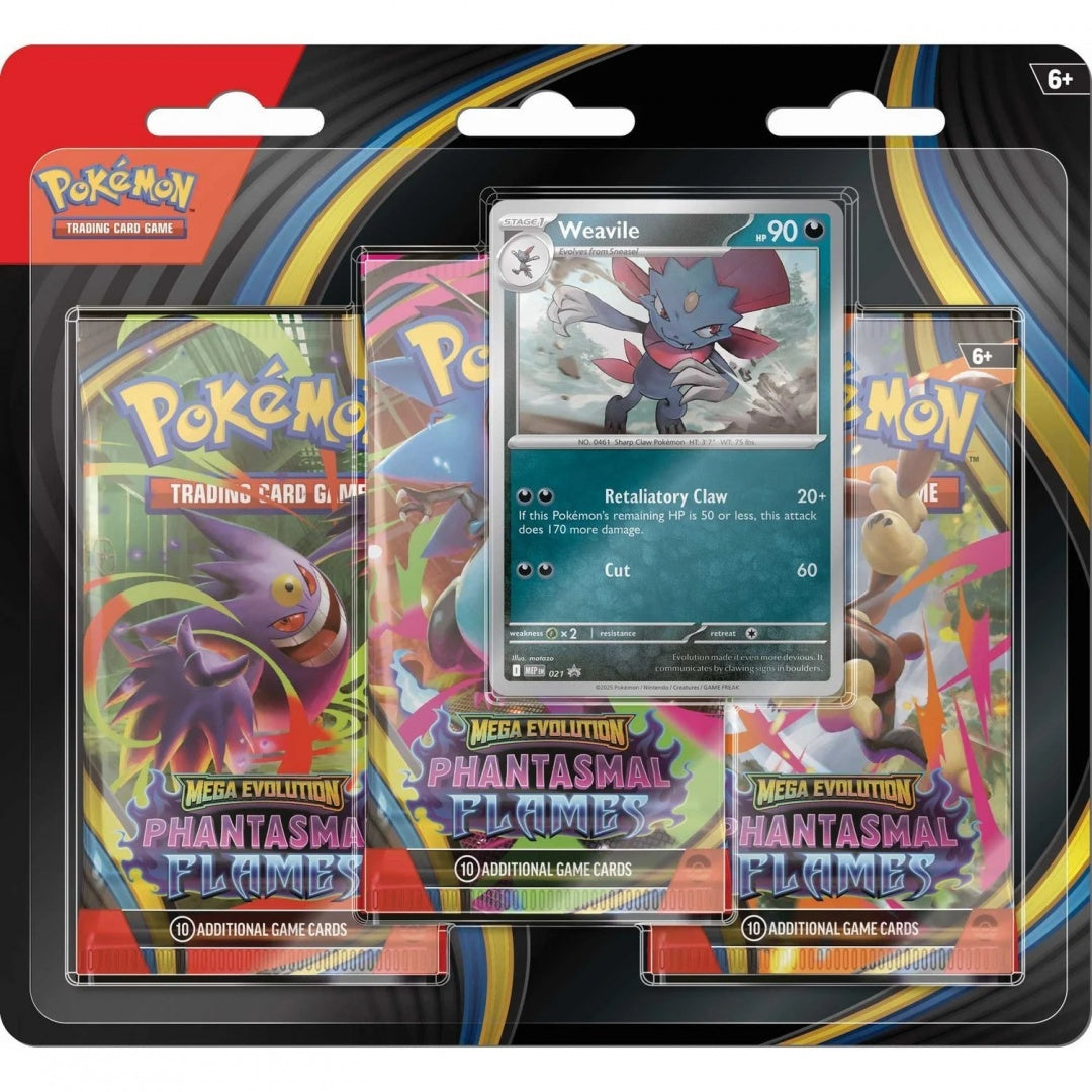 Pokemon: Phantasmal Flames 3-Pack Blister Weavile