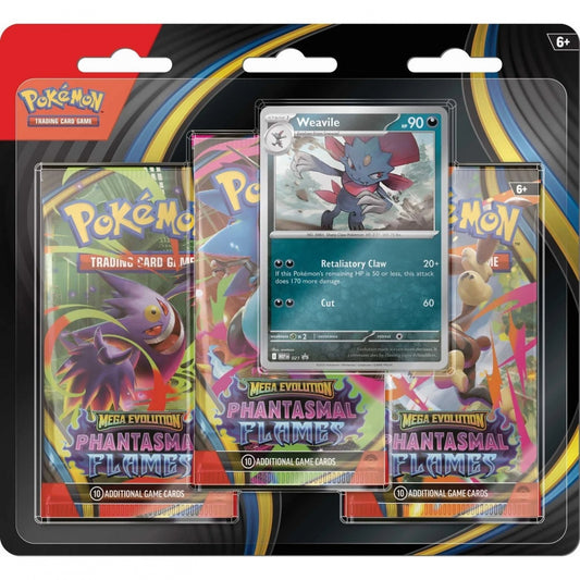 Pokemon: Phantasmal Flames 3-Pack Blister Weavile