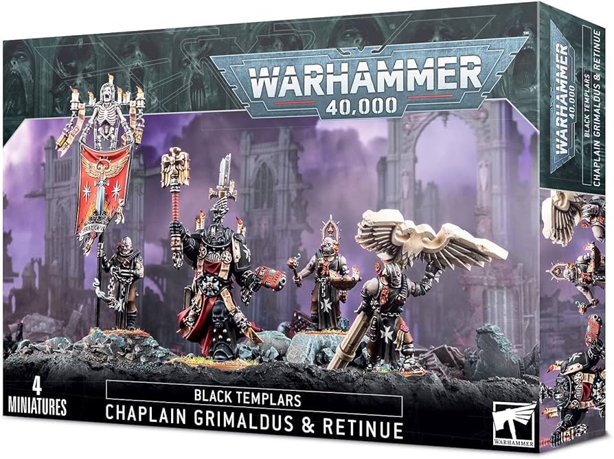 Black Templars: Chaplain Grimaldus & Retinue
