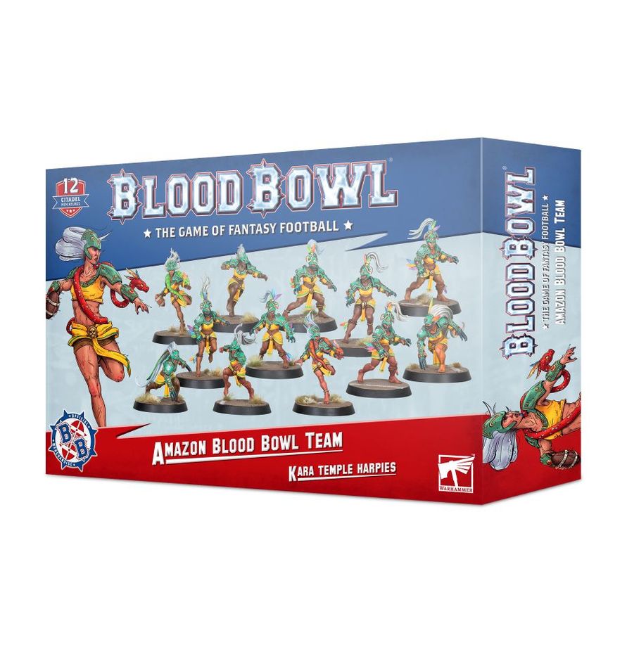 Blood Bowl: Amazon Blood Bowl Team: Kara Temple Harpies