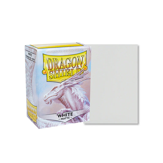 Dragon Shield Sleeves: White Matte