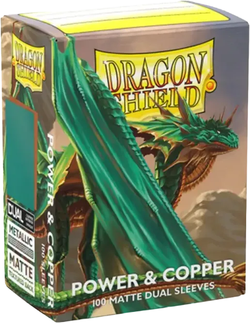 Dragon Shield Sleeves: Standard size - Matte Dual - Power & Copper