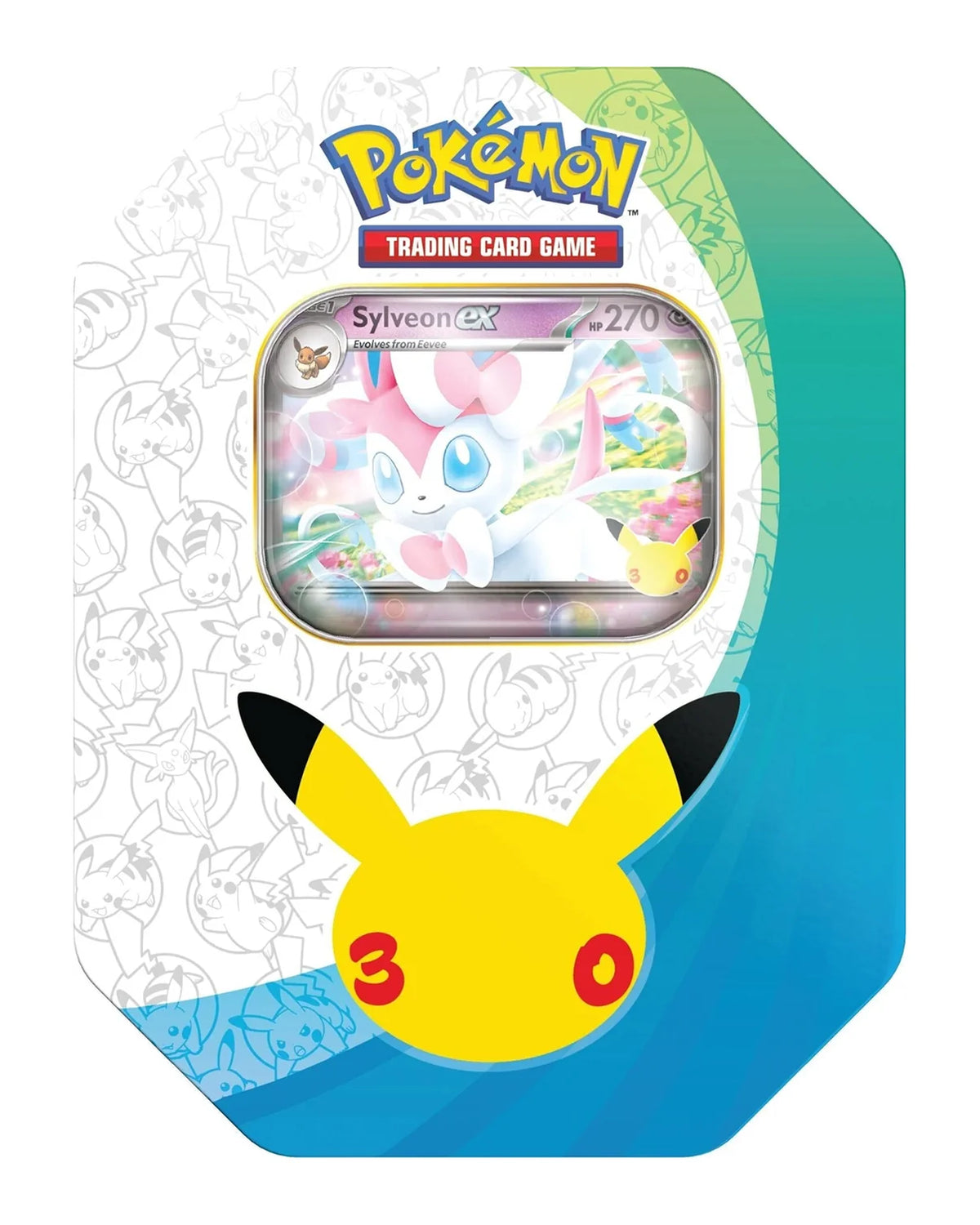 Pokemon: 30th Anniversary Celebration Tin Sylveon Ex