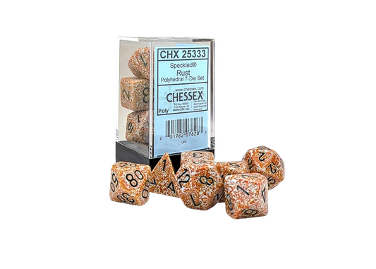 Chessex Polyhedral 7-Die Set - Speckled Rust
