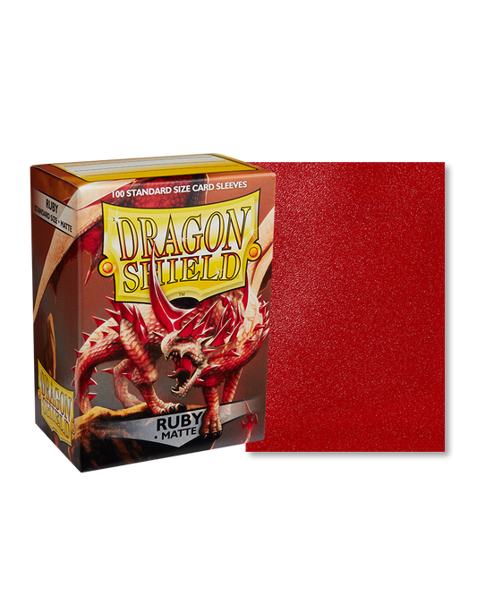 Dragon Shield Sleeves: Ruby Matte