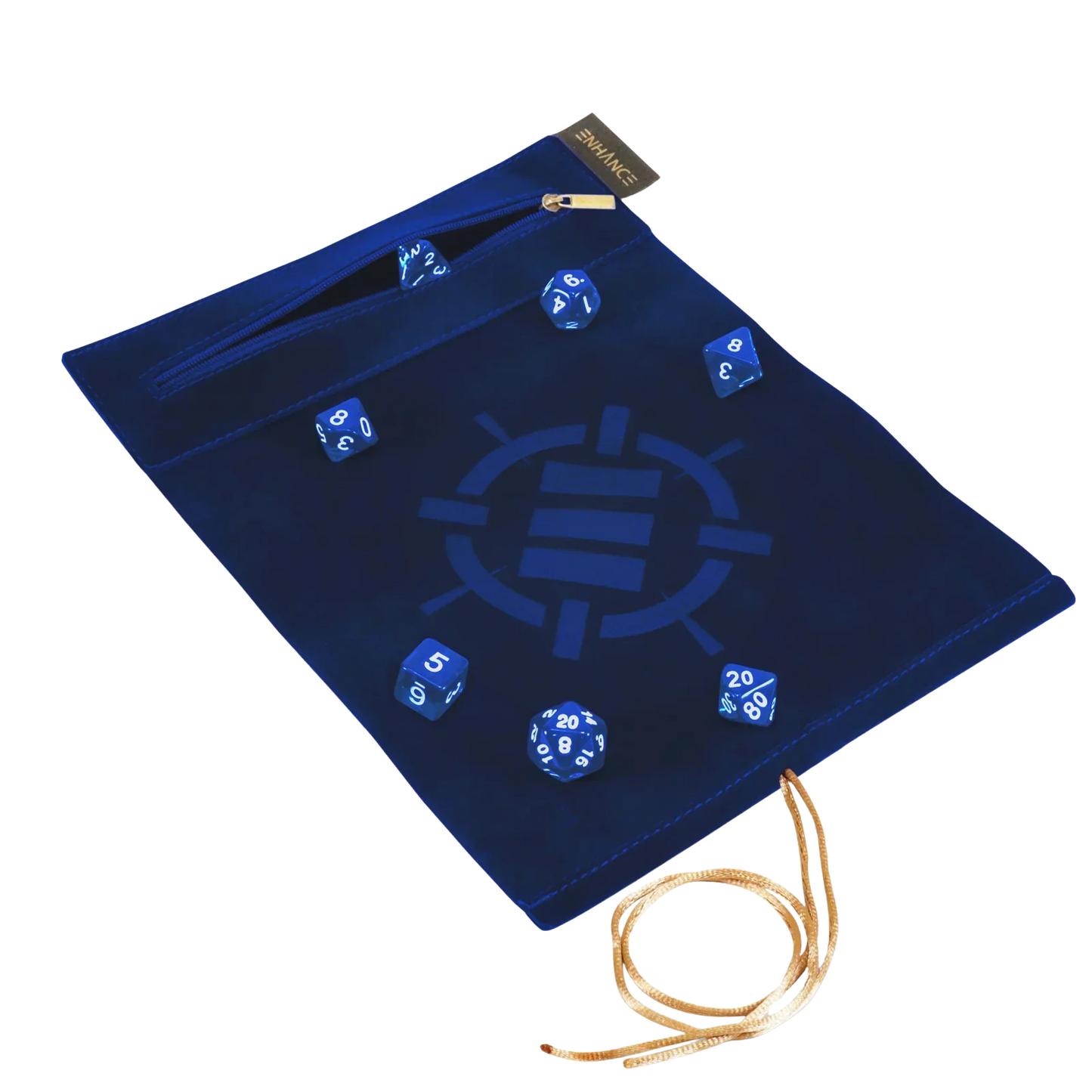 ENHANCE Tabletop Roll on a Scroll™ Dice & Rolling Mat: Blue