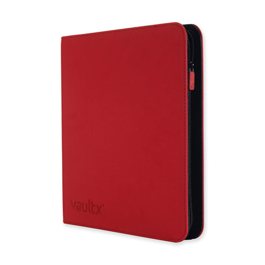 Vault X 12-Pocket Exo-Tec® Zip Binder - Fire Red