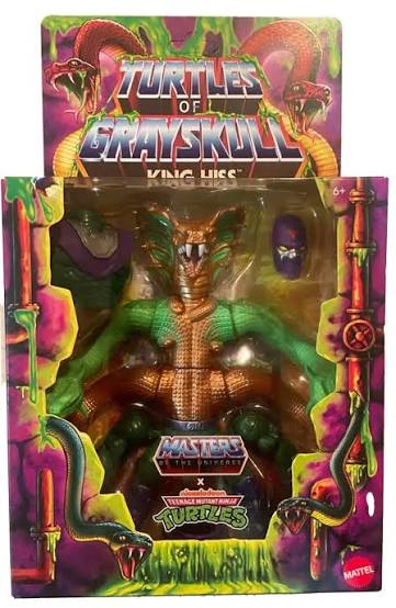 MOTU x TMNT: Turtles of Grayskull Deluxe Action Figure King Hiss 14 cm