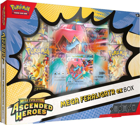 Pokemon: Ascended Heroes Mega Feraligatr Ex Box