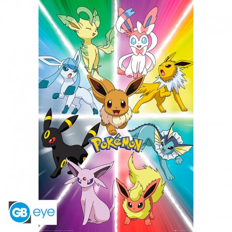 POKEMON: Poster Maxi 91.5x61 - Eevee Evolution