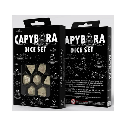 Capybara Dice Set: Sleepie