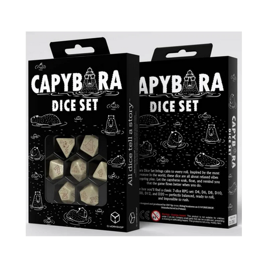Capybara Dice Set: Sleepie