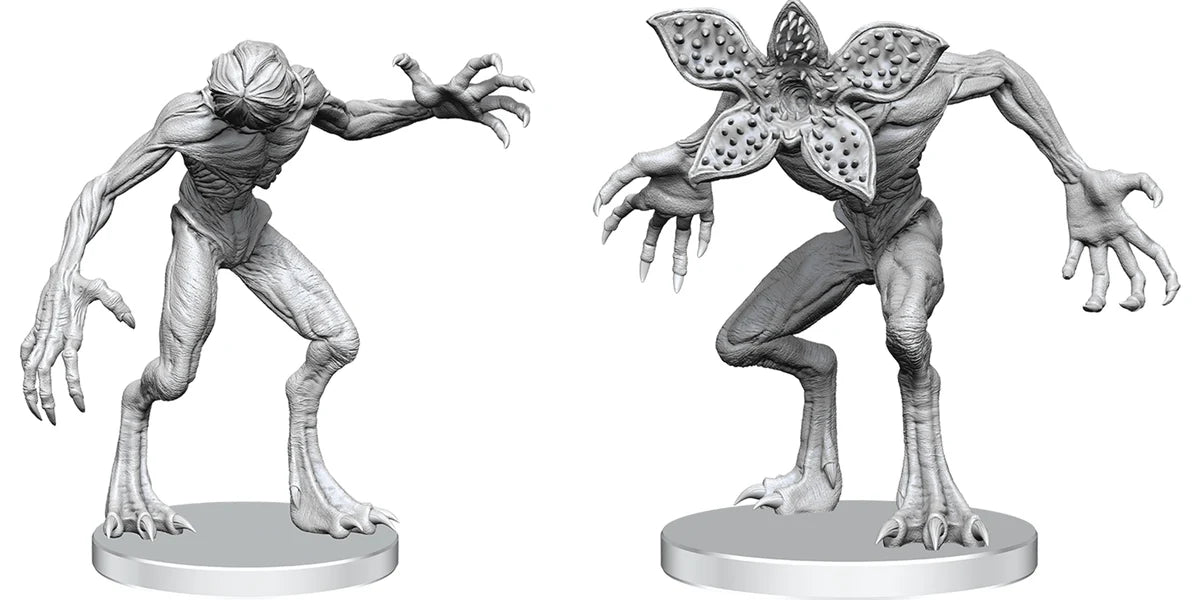 Stranger Things Unpainted Miniatures: Demogorgons