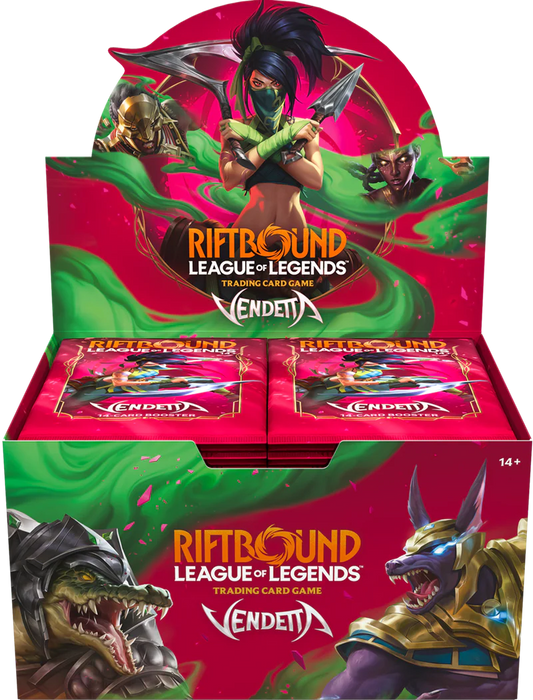 Riftbound: League of Legends TCG: Vendetta Booster Display (Ennakkomyynti)
