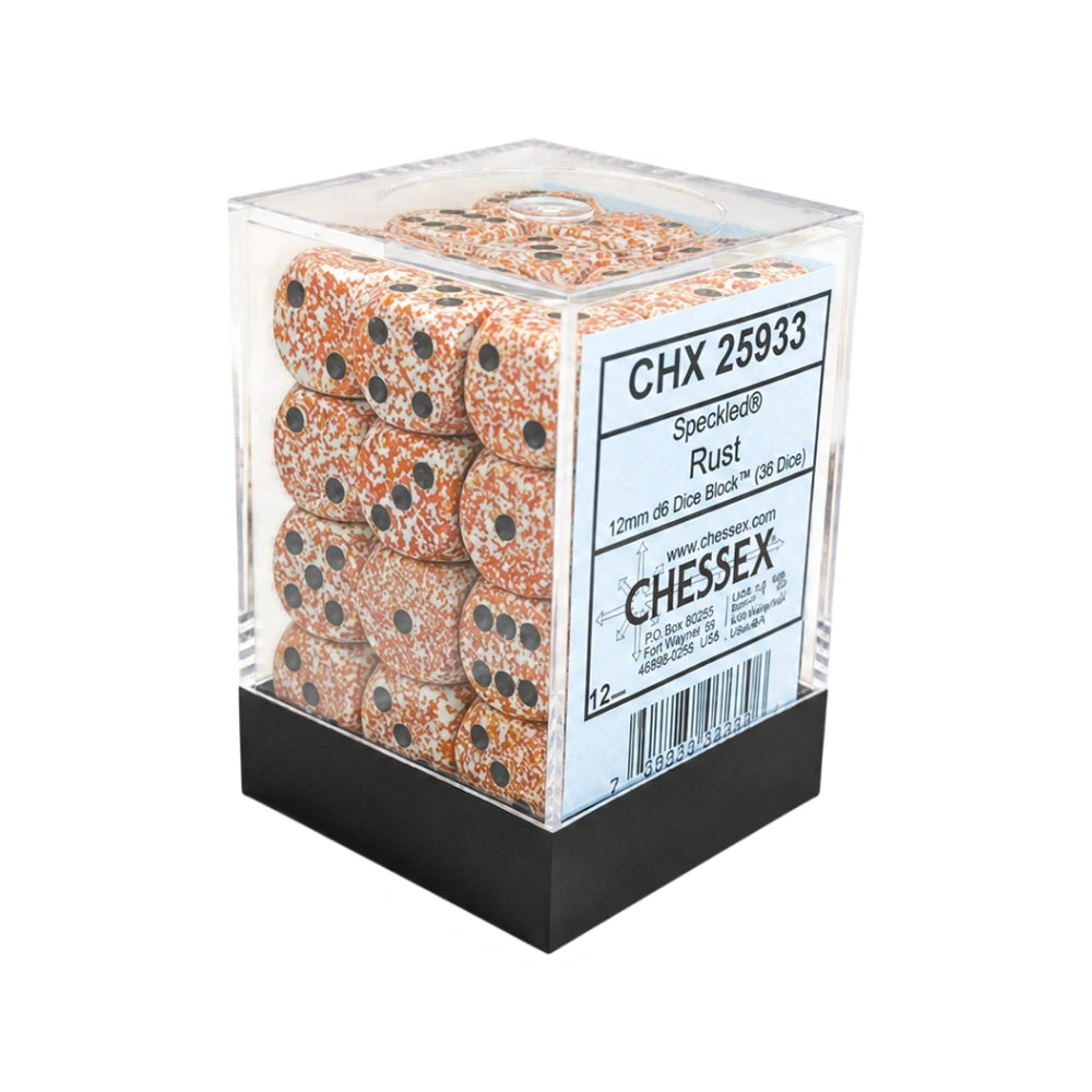 Chessex: Speckled® 12mm d6 Rust Dice Block™ (36 dice)