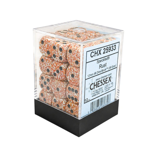 Chessex: Speckled® 12mm d6 Rust Dice Block™ (36 dice)