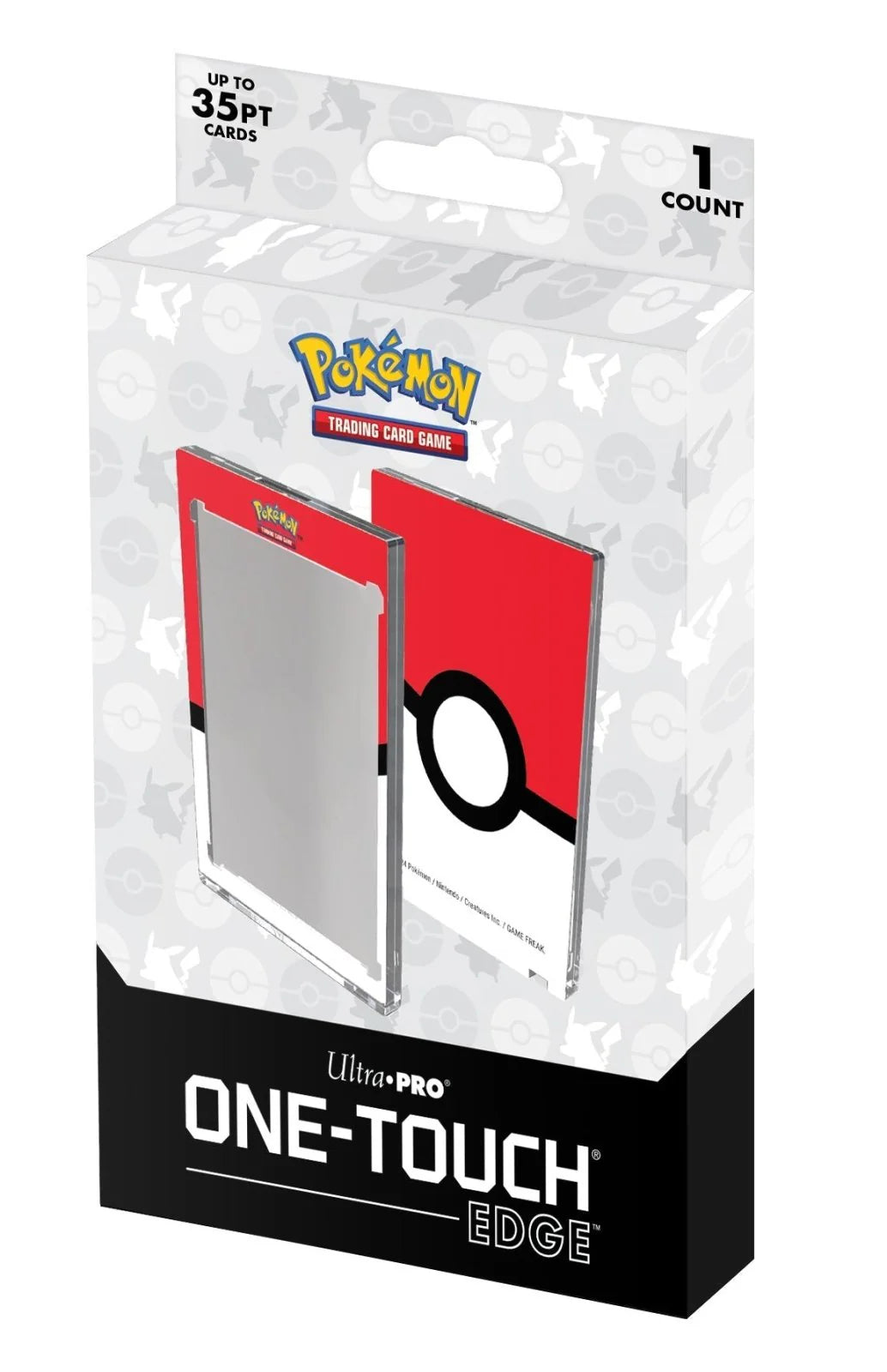 Ultra Pro: 35 Pt ONE-TOUCH Edge: Poké Ball Printed Magnetic Card Holder for Pokémon