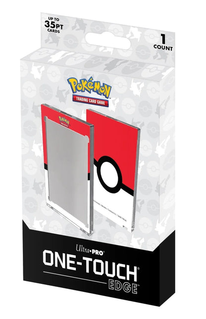 Ultra Pro: 35 Pt ONE-TOUCH Edge: Poké Ball Printed Magnetic Card Holder for Pokémon