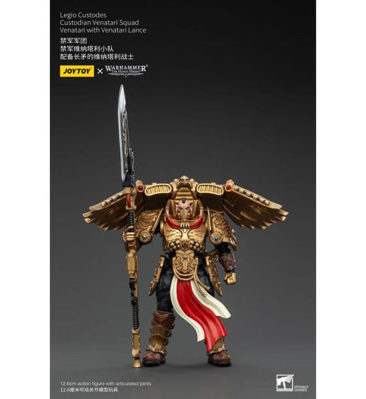 Warhammer The Horus Heresy Action Figure: 1/18 Legio Custodes Custodian Venatari Squad Venatari with Venatari Lance 13 cm