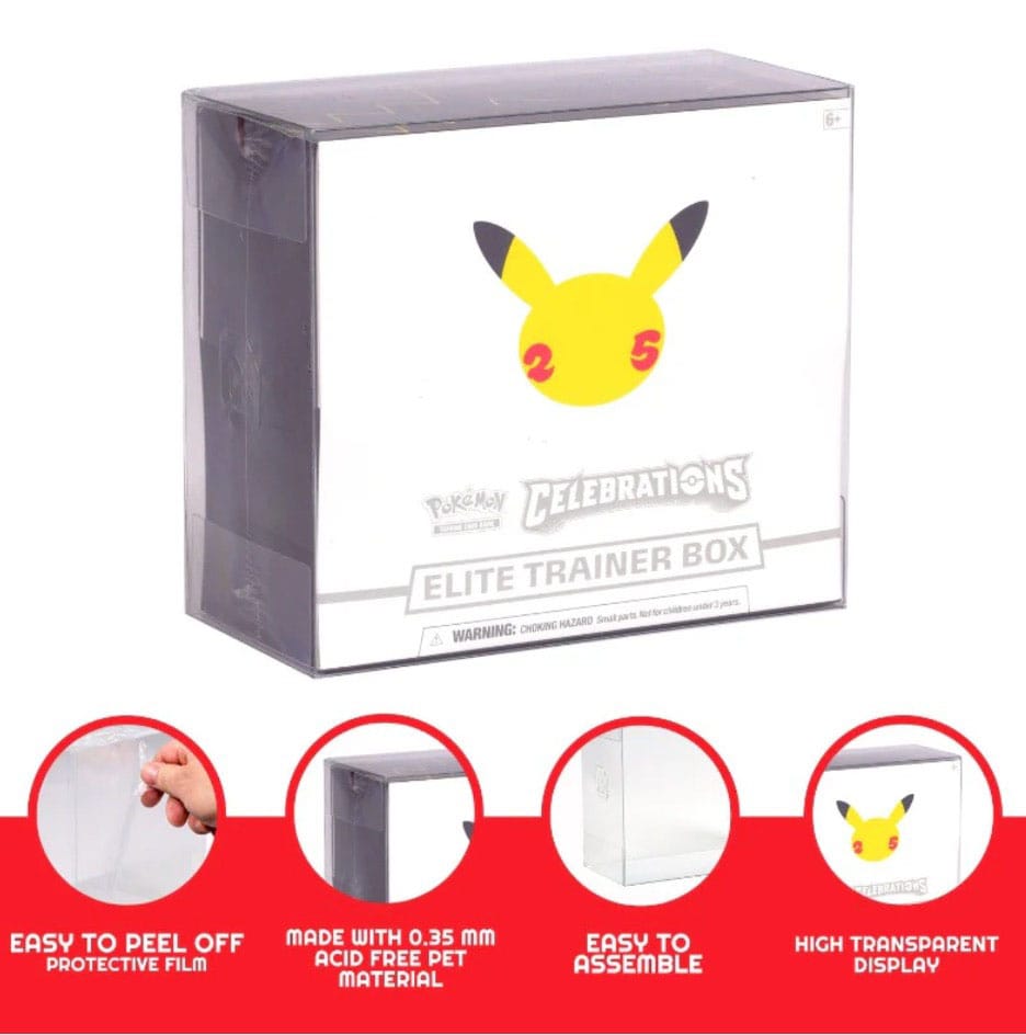 PET Protectors for Pokemon Elite Trainer Boxes Ver. 2