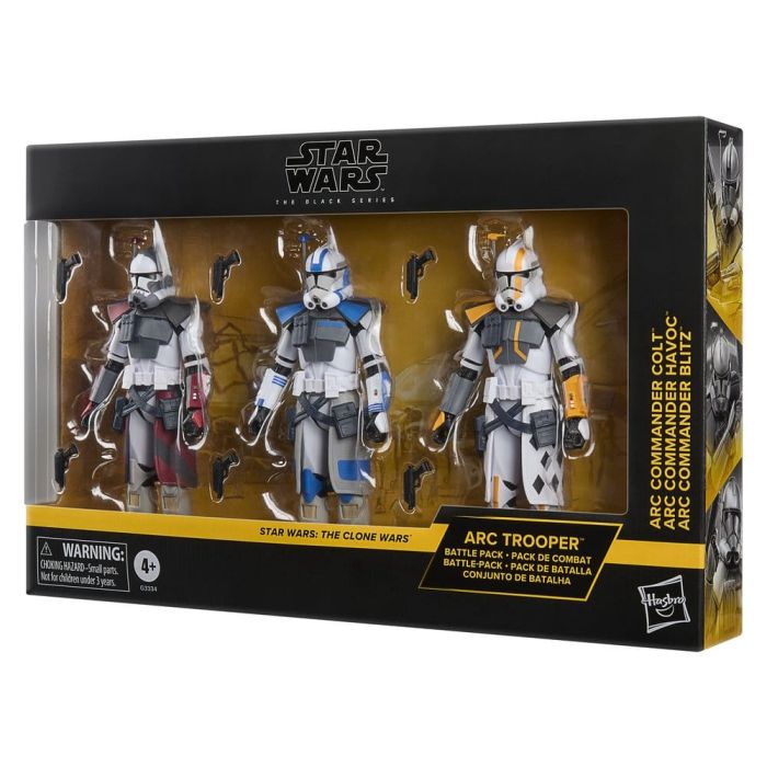 Star Wars: The Clone Wars Black Series Action Figure 3-Pack ARC Trooper Havoc, Colt & Blitz 15 cm